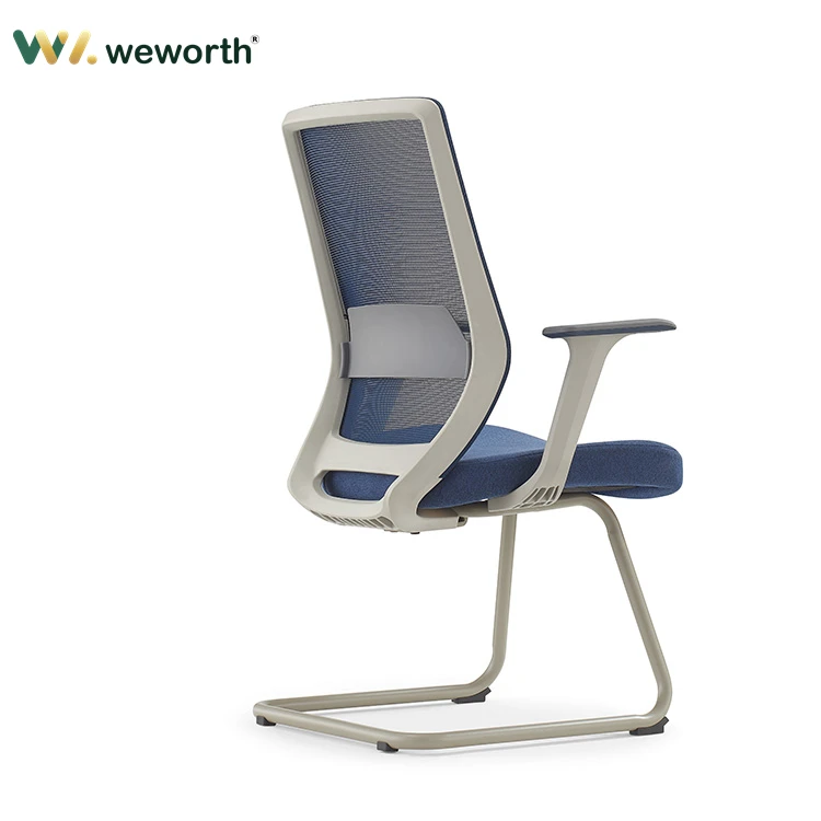 
Weworth High Density Mould Foam Meeting Room Chair Modern Executive Office Chairs Without Wheels 