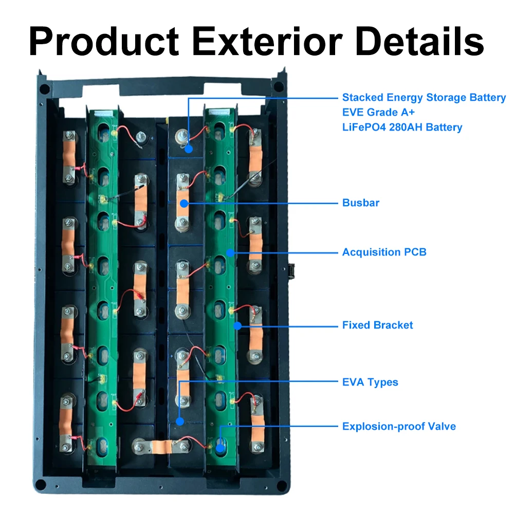 2024 Best seller EU Wholesale 14-15KWH Seplos Mason 48V DIY battery kits 280ah/300ah/320ah V3 with 2A active balancer