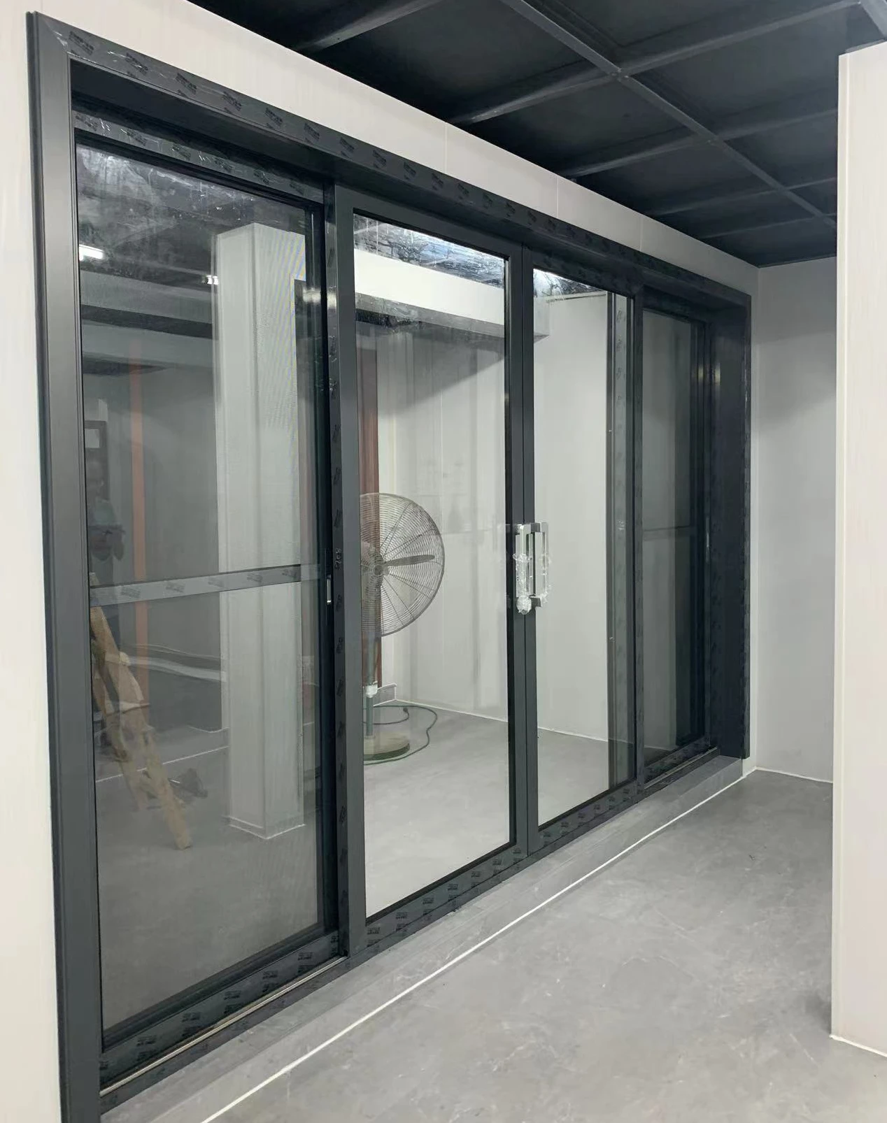 Customized Double Tempered Glazed Lift And Slide Door Porte Aluminium Terrasse Door