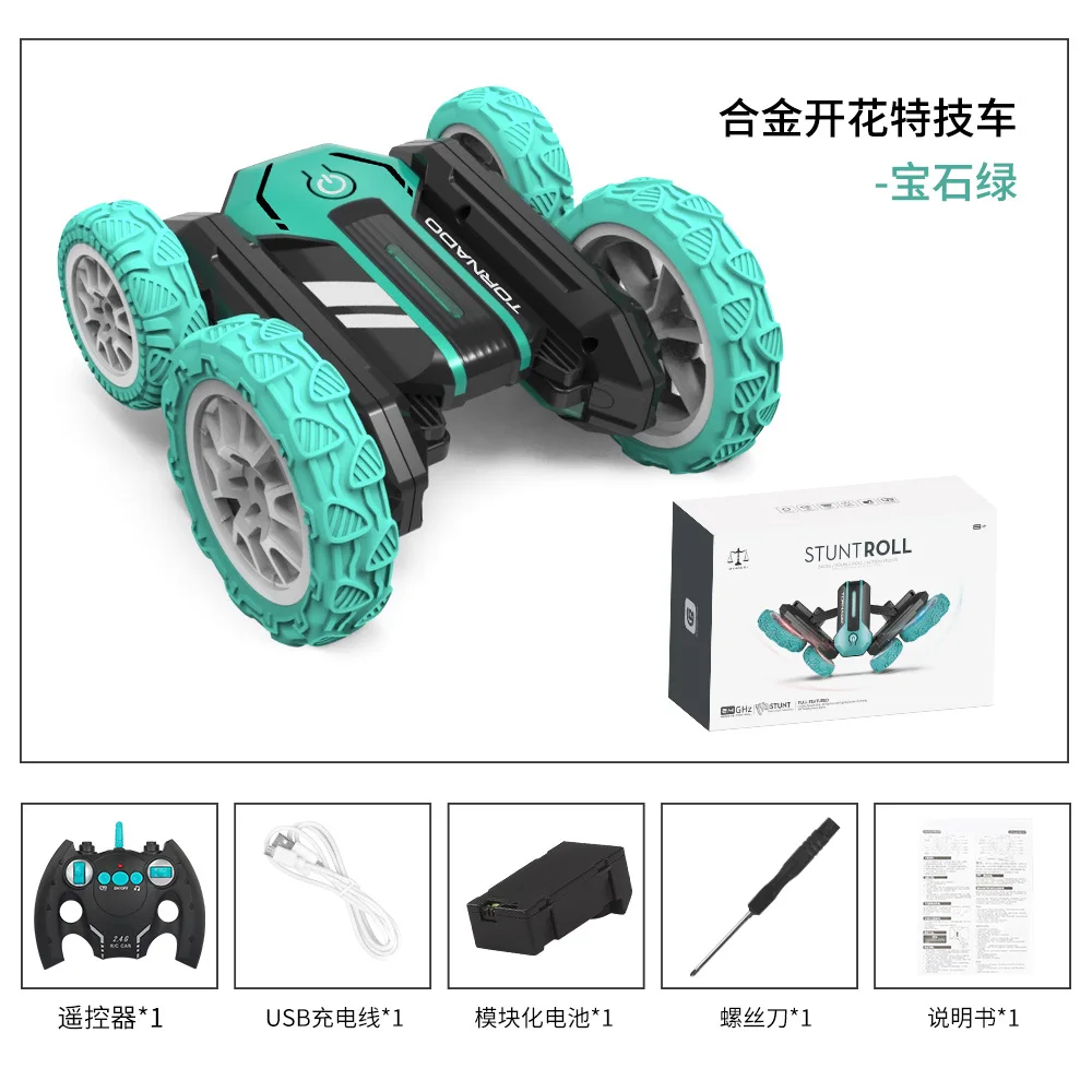 2024 Remote Control Alloy Truck 360 Degrees Spinning High Quality Stunt Car for Kids