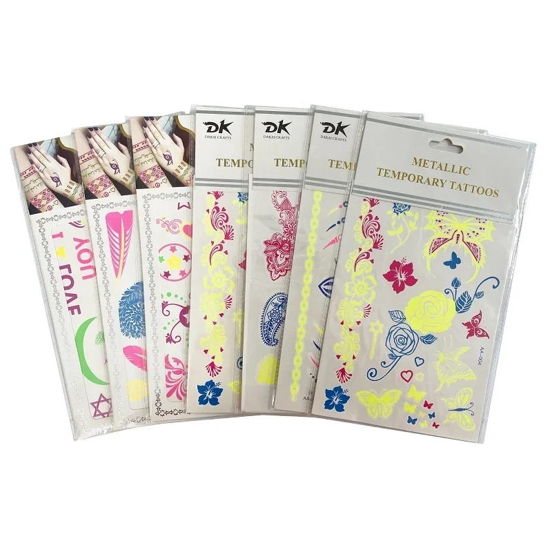 Wholesale Body Arm Face Decorative Sticker Tattoo Waterproof Temporary Tattoo Stickers