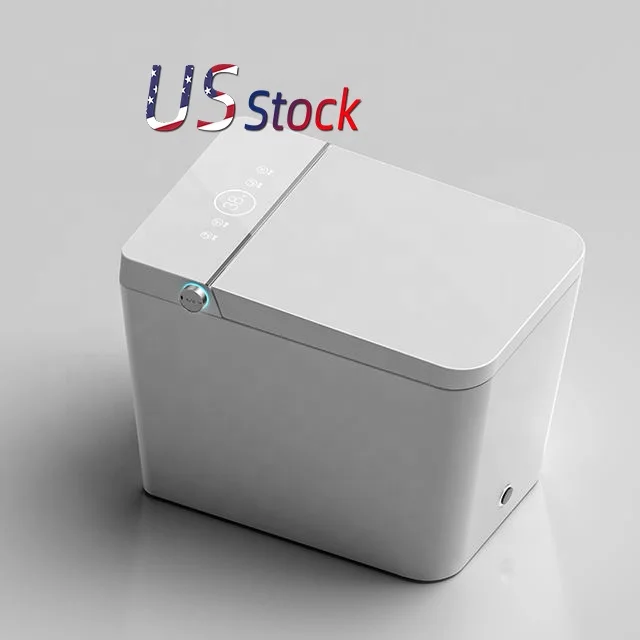 USA FREE SHIPPING Toilet 110v Sanitary Wares Bathroom Toilet Design White Square Smart Intelligent Modern Toilets