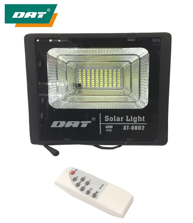AT-8002  DAT Automatic Outdoor solar flood light with remote control led flood light with solar