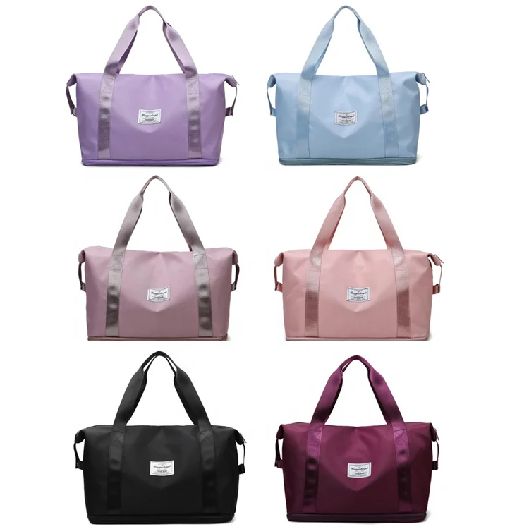 wholesale large capacity expendable trolley tote travel handbag storage yoga gym bag