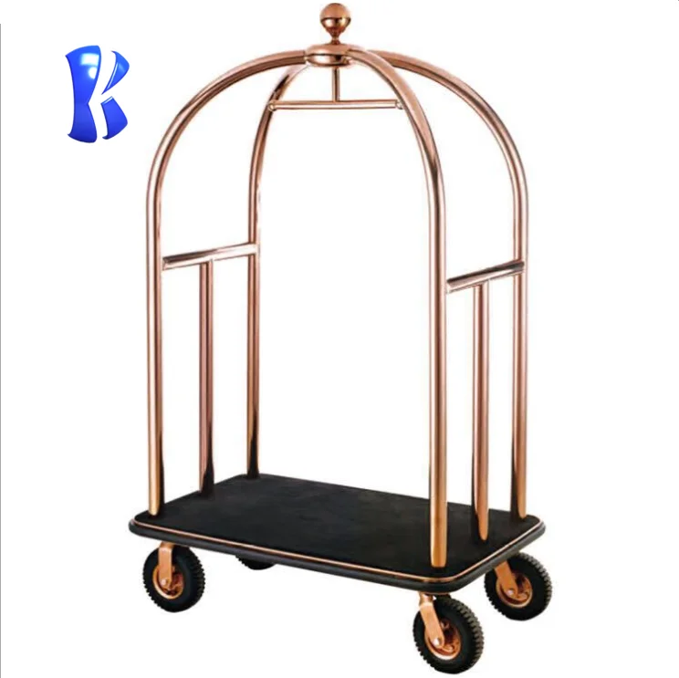 OKEY New Fashion Low Price luggage cart for hotel hotel trolley luggage cart hotel luggage trolley cart Supplier in China