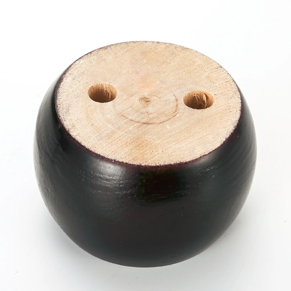 2022 New Style Bed Legs Black Bun Feet Replacement Furniture Wood Table Dining Chair Leg Round Wooden Sofa Legs