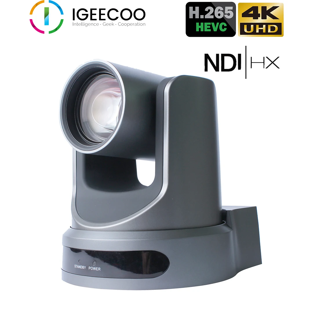 4K NDI | HX 12X UHD SDI PTZ Camera Video Professional IP NDI Camera for Broadcasting Video Conferencing Solution  from IGEECOO