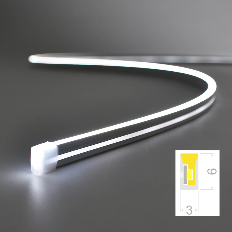 Flexible Side Lighting Neon Light Strip White LED Warm White Cold White 3*6 4*8 6*12 Different Size Neon Light For bridge hotel