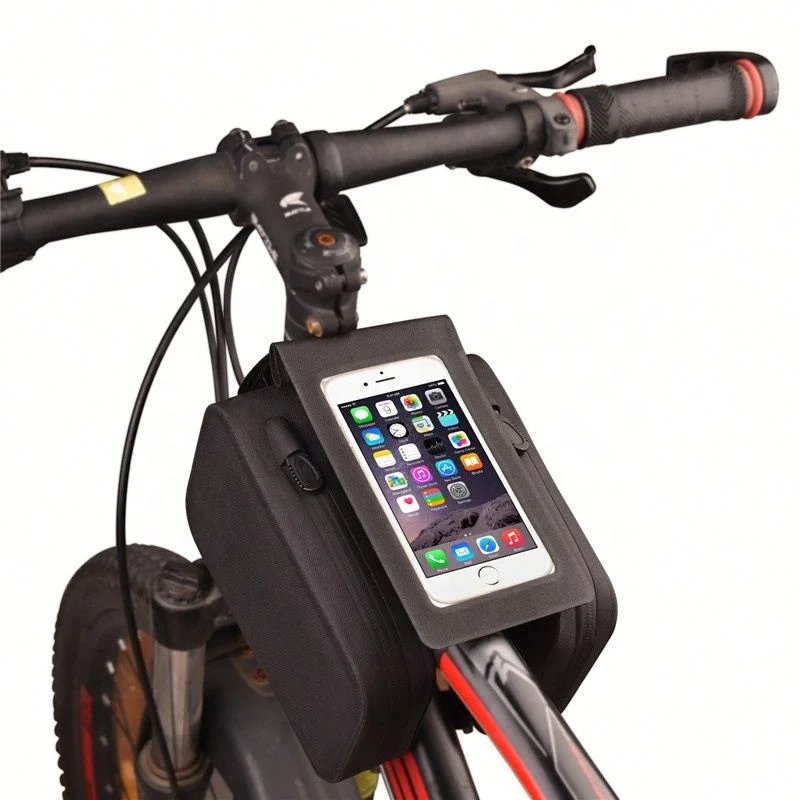 Cycling Equipment Mountain Bike Beam Touch Screen Mobile Phone Waterproof Front Frame Bicycle Phone Bag