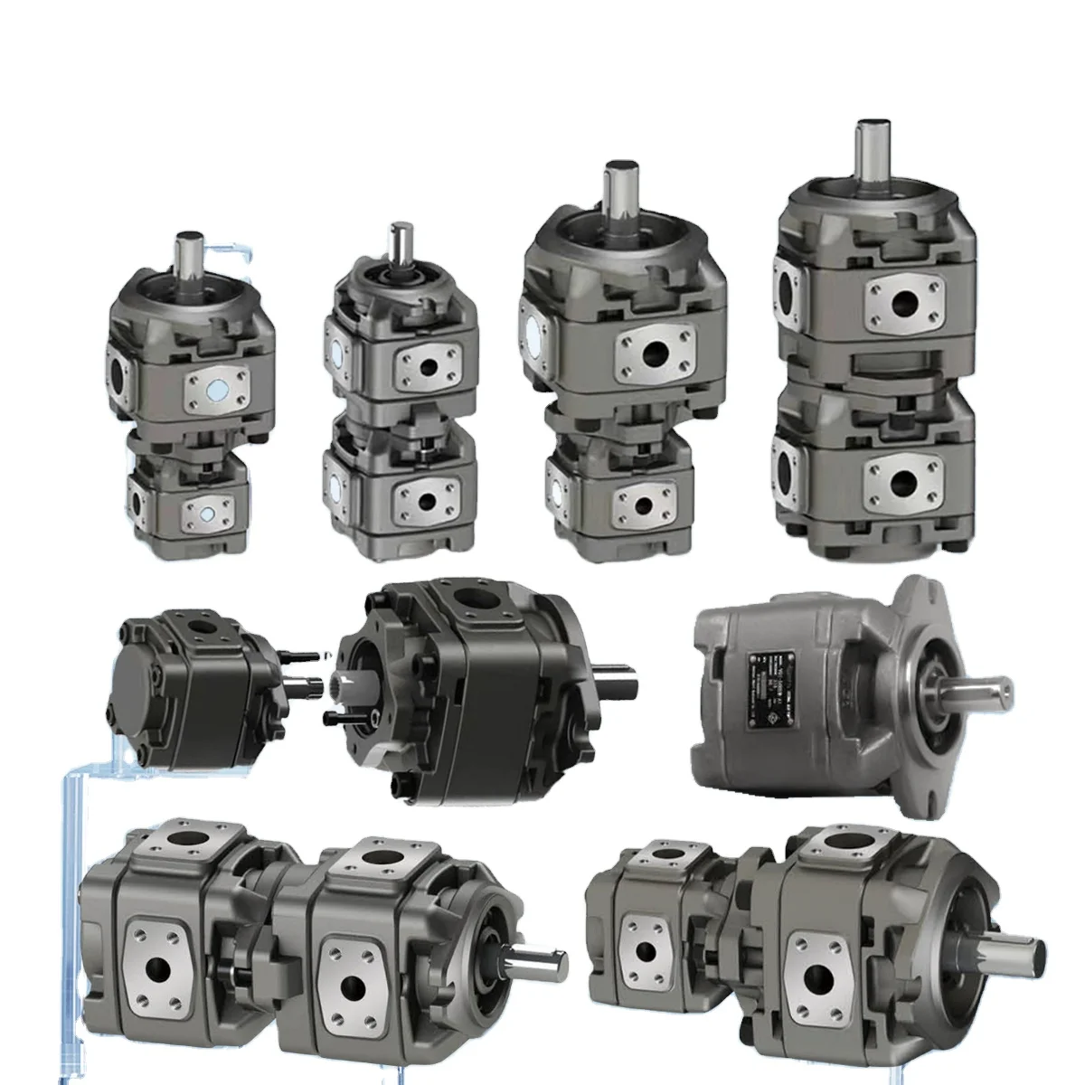 Good Quality Tractor Hydraulic Forklift Double For Mini Micro Gear Pump