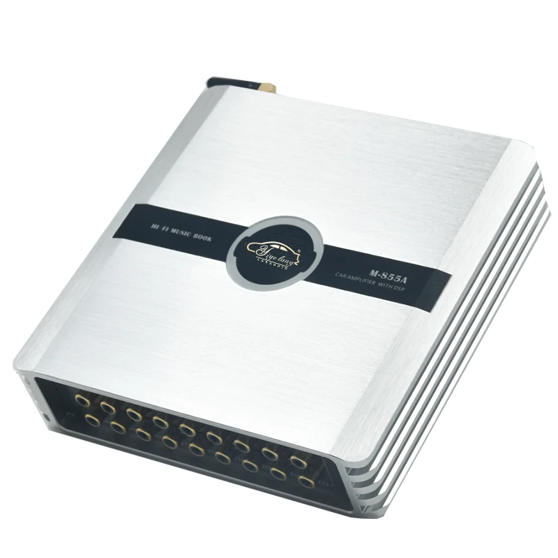 DSP Digital Audio Processor Signal 8X55W Car Radio Amplifier Sound Upgrade for Universal Cars Wire Harness Aux Subwoofer Output