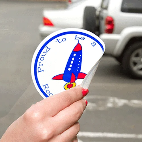 Custom static cling window stickers