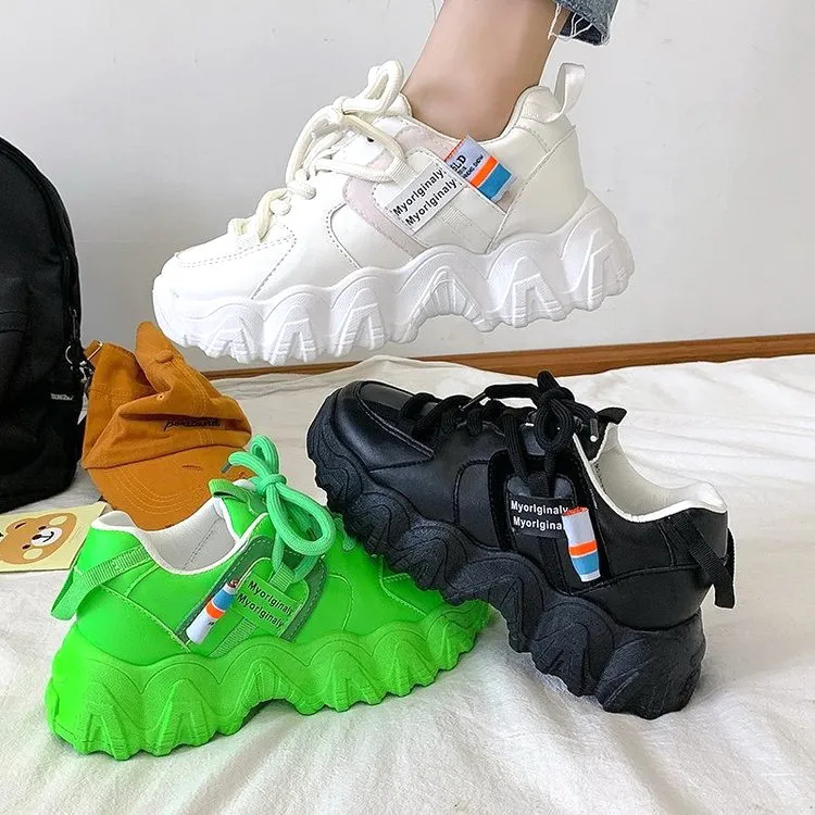 Sole Manufacturer Latest Sneakers Lady Shoes Eva Chunky Wedge Womens Girl Casual Sneaker Outsole