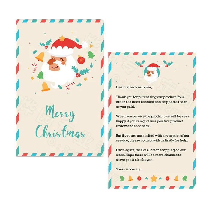 Спасибо за ваши заказы клиенты спасибо карты пакет вставьте в Рождество