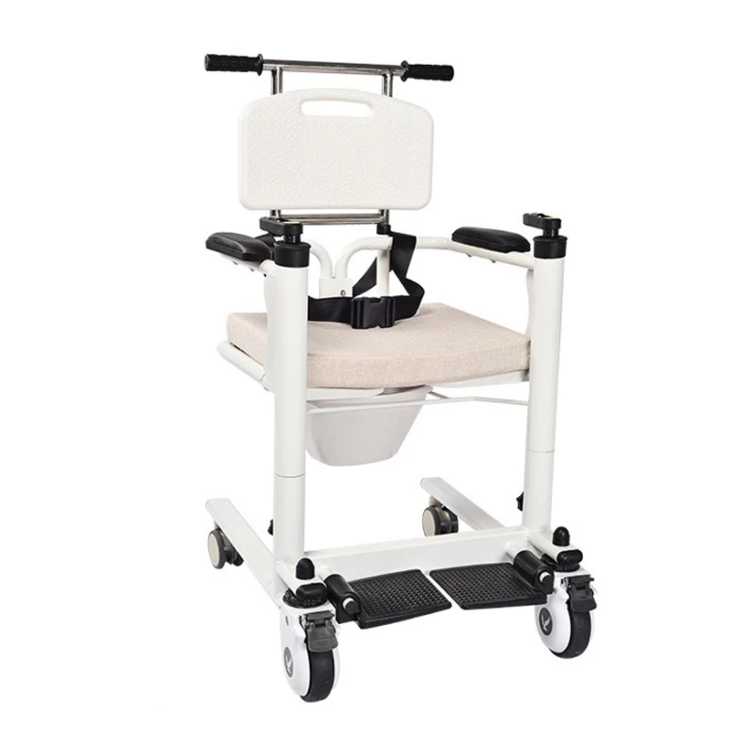 Hand Crank Control Lift and Foldable Transfer Trolley for Disabled & Paralyzed Patients Big Wheel Version Handicap Scooter