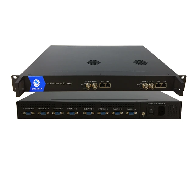 Promotion Hot 16channels /32channels Mpeg4/H.264 sd cvbs encoder to ip converter for IPTV cable tv headend system COL5116A