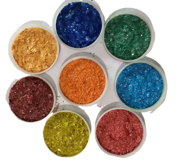 Цветные слюдяные хлопья от китайского производителя