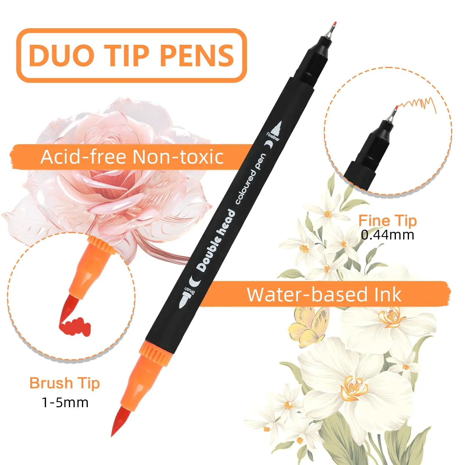 Marcadores Doble Punta Dual Tip Brush Markers 60 120 Colors Drawing Water Art Markers School Supplies Watercolor Marker Pen