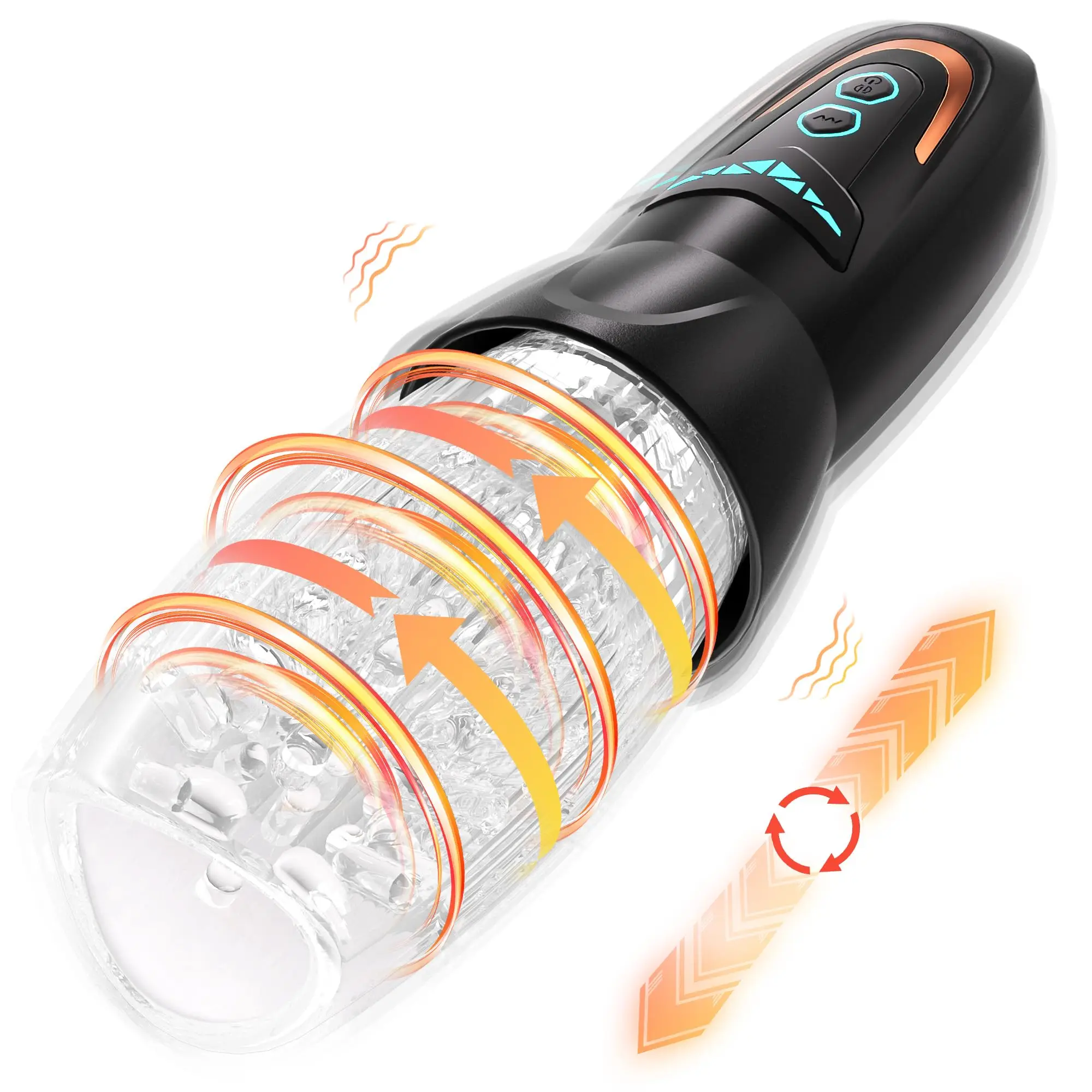 Male Full Automatic Masturbation with Multi-Thrust and Spin Masturbator Sex Toys Adult Masturbation Pocket Pussy