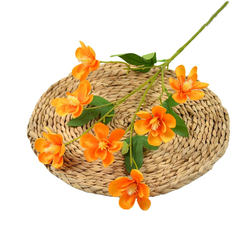 High Quality Orchid Artificial Flowers Red White Blue Orange Pink Freesia Silk Slower