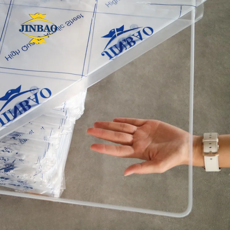 JINBAO PMMA LED Panel Edge Lit Light Guide Panel Plate Panel LGP Acrylic Diffuser Glass Polystyrene PS Sheet Supplier