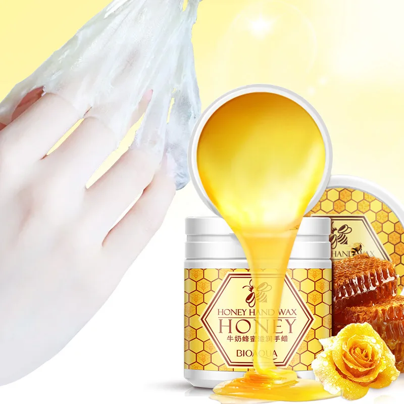 BIOAQUA natural honey Milk honey hand wax lightening honey mask