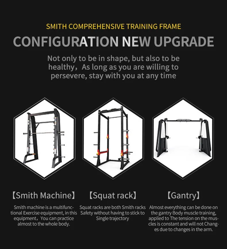 3 Station Mutli Function Home Gym Equipment Weight Exercise Muscle Cable Crossover Training Machine