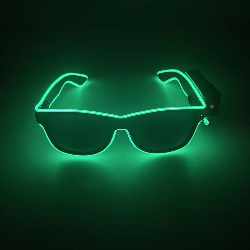 Colorful Wireless Neon Party Glasses Glowing Glasses LED Luminous Neon Christmas Glow Sunglasses Flashing Costumes