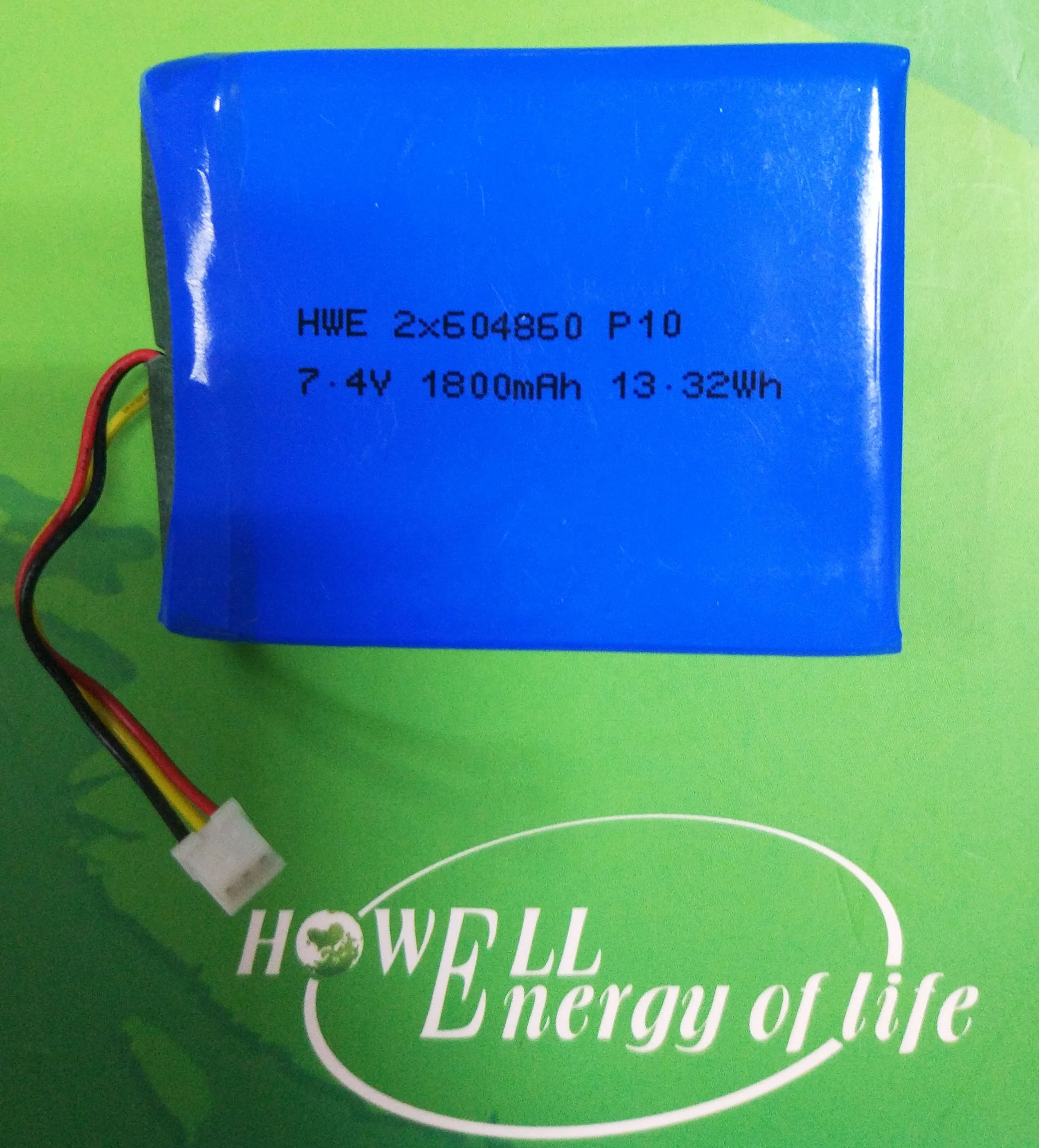 Lithium Polymer Battery UN38.3 IEC62133 7.4v 1800mah Lipo Battery