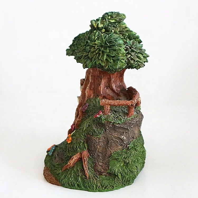 Custom Creative Personality Tree House Bunny Garden Tree House Resin Craft Ornament Decoration