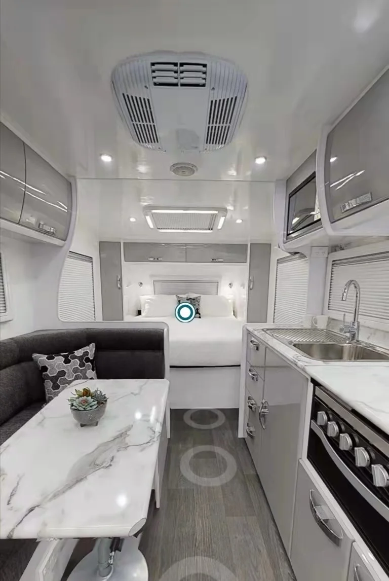 Australian standard Best 20ft Off Road Caravan 4x4 Travel Trailer RV Camper Caravan with Bunk bed