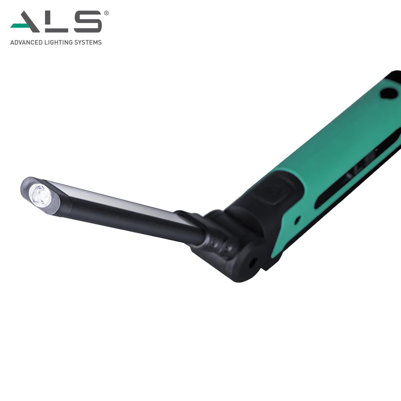 ALS 500lm Magnetic Easy to Carry Flashlight Rechargeable Light Articulating Inspection Light Car Detailing Lights