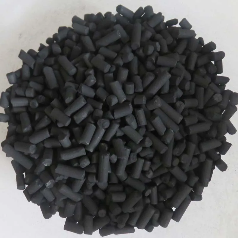 manufacture Low Ash Extruded Bulk Pellet Columnar Activated Carbon for Air / Water Purification