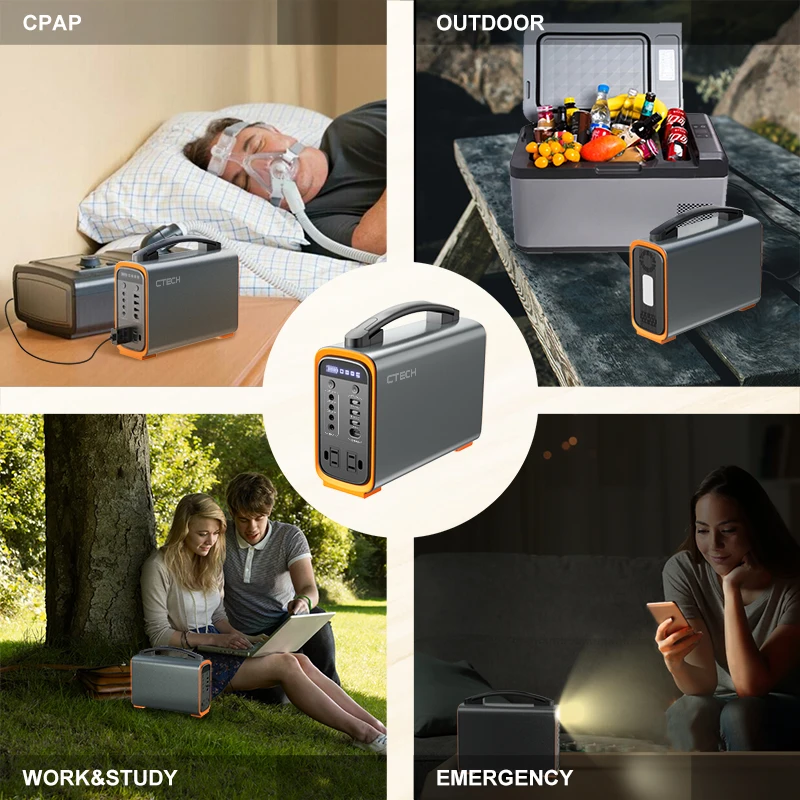 1000W Pure Sine Wave 220v Outdoor Camping Lithium Generator Supply Bank Solar Station Portable Power Stations