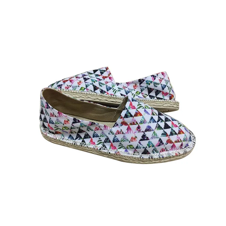 
Loafer Flat Upper New Design Hot On Wholesale Canvas Sneakers Women Shoe Espadrilles 