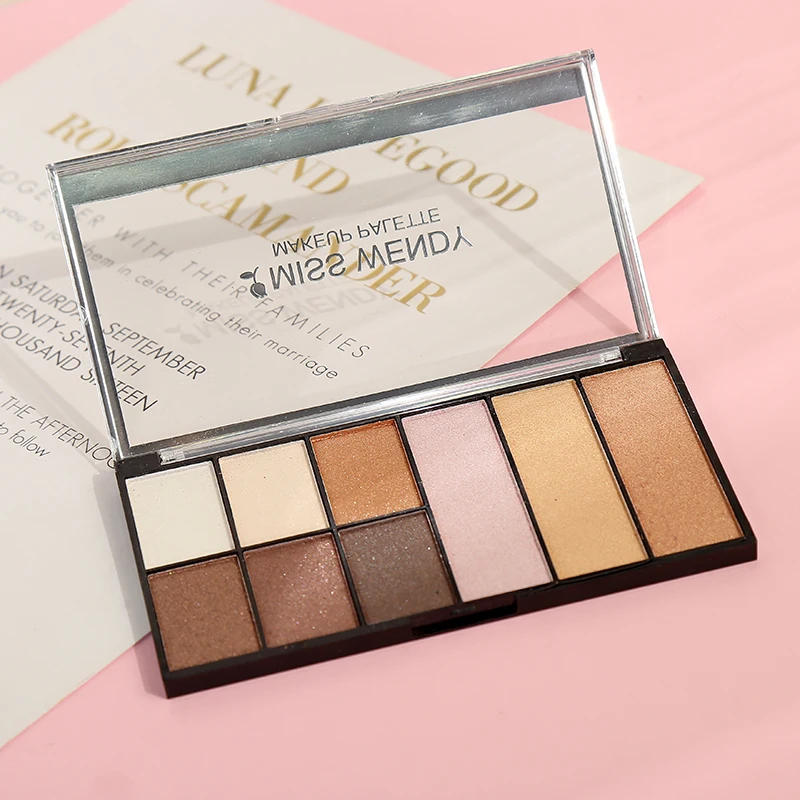 All-match eyeshadow blush high gloss all-in-one palette earth color 9-color eye shadow blush repair palette
