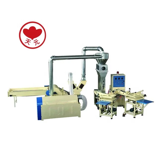 Pillow Filling Machine ZXJ-380-A+HFM-2000 Fiber Opening And Pillow Filling Machine