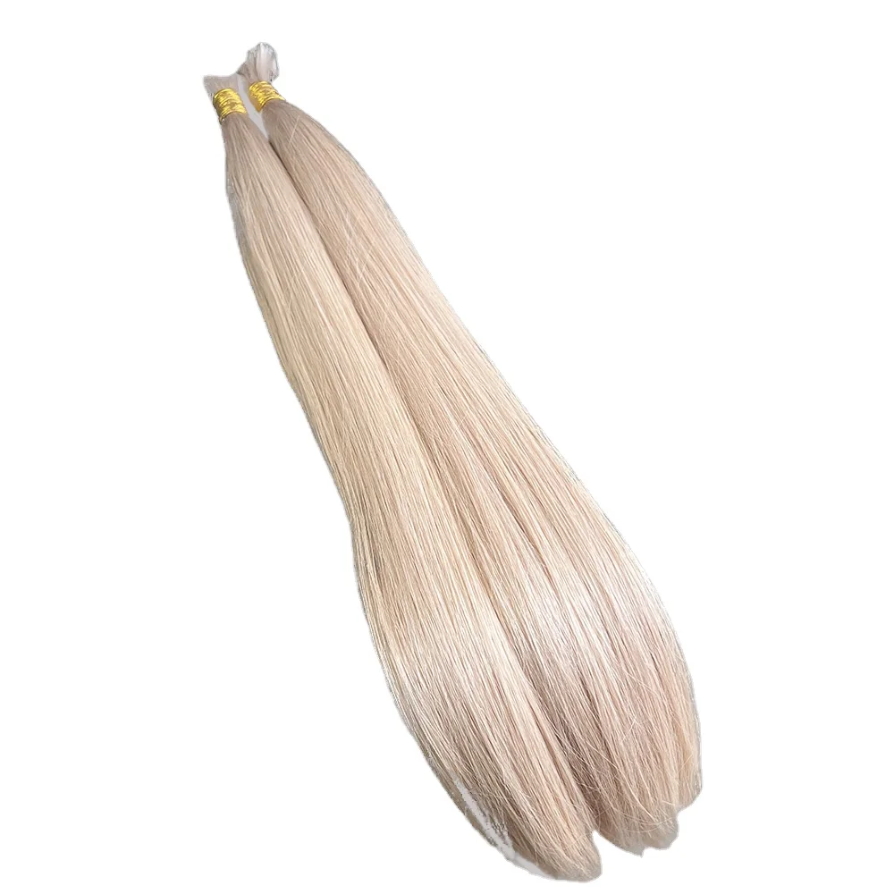 Wholesale 613 Cuticle Aligned Virgin Hair Long Blonde Brazilian Human Hair Extension Russian Blonde Virgin Human Hair Pieces