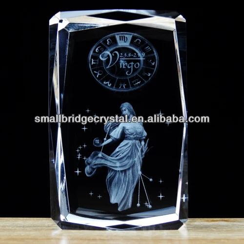 High quality fashional 3d laser crystal engraving decoration gift wedding favors