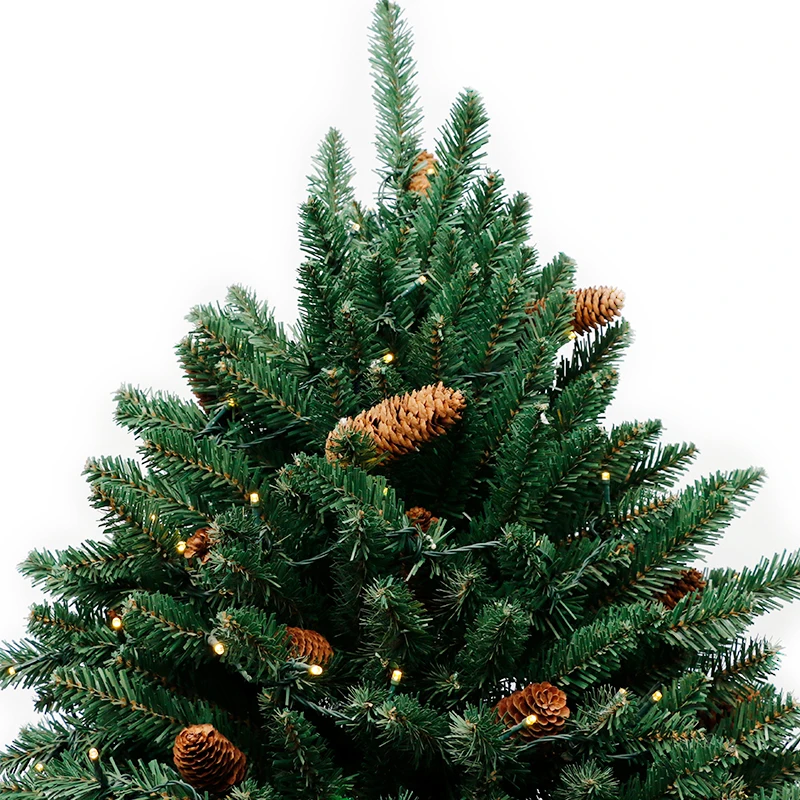 7 Feet Hinged Christmas Tree topper  christmas tree with led lights included christmas decoration supplies-old albero di natale