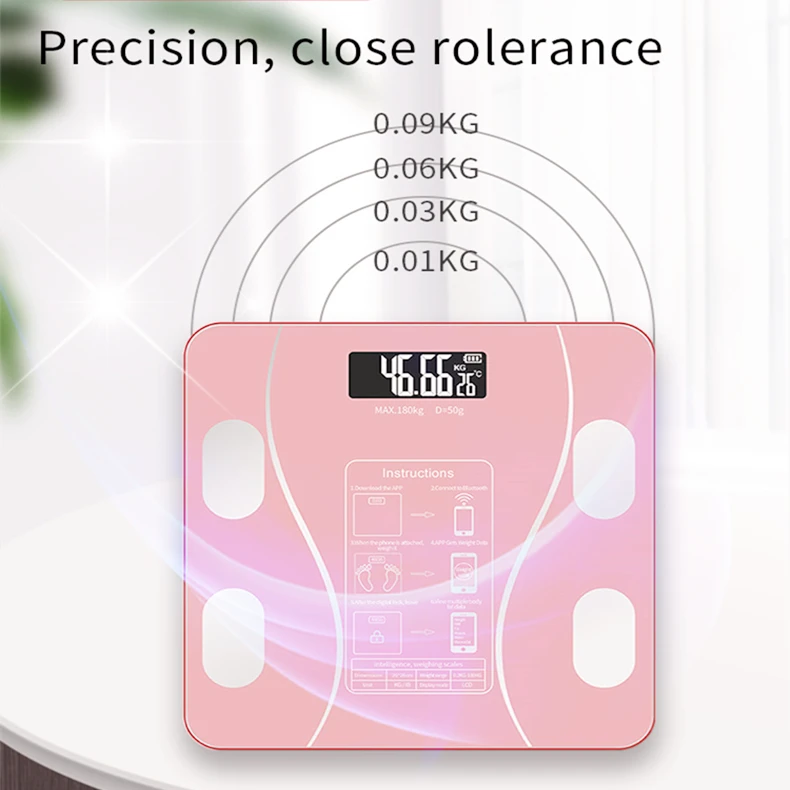 Highly Accurate Digital Led Display 11 Inch Cheap Price Scales For Body Fat BMI Analysis