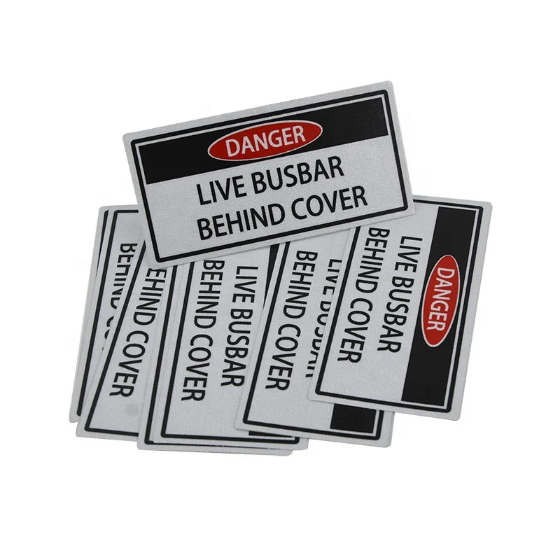 industrial danger safety labels stickers for machines