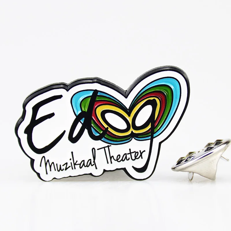 wholesale christian custom logo enamel unicorn 2d enamel metal pin badge for cute