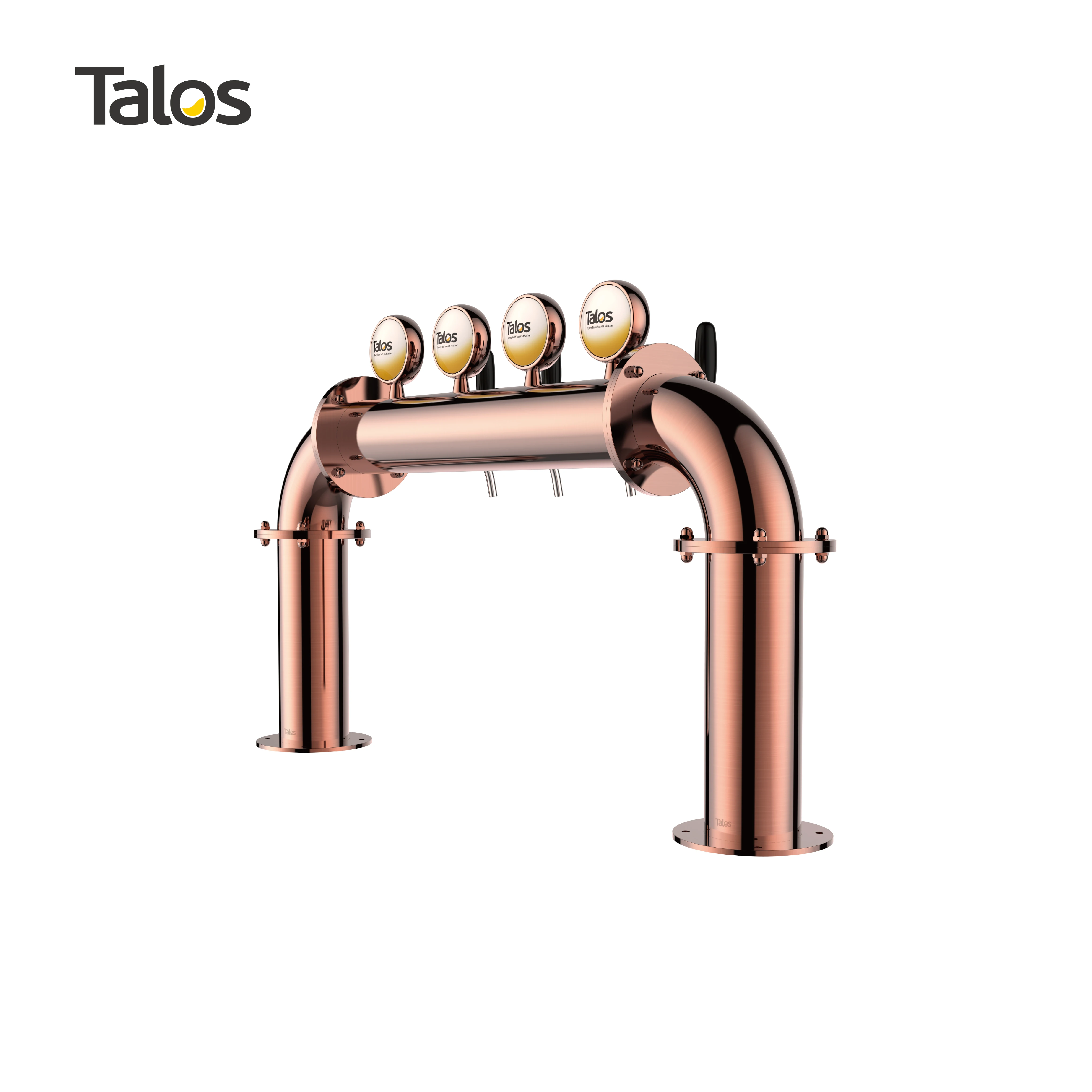 TALOS U Tower башня из нержавеющей стали 4 крана 102 мм дозирующее оборудование для пива пивная (красная бронза)