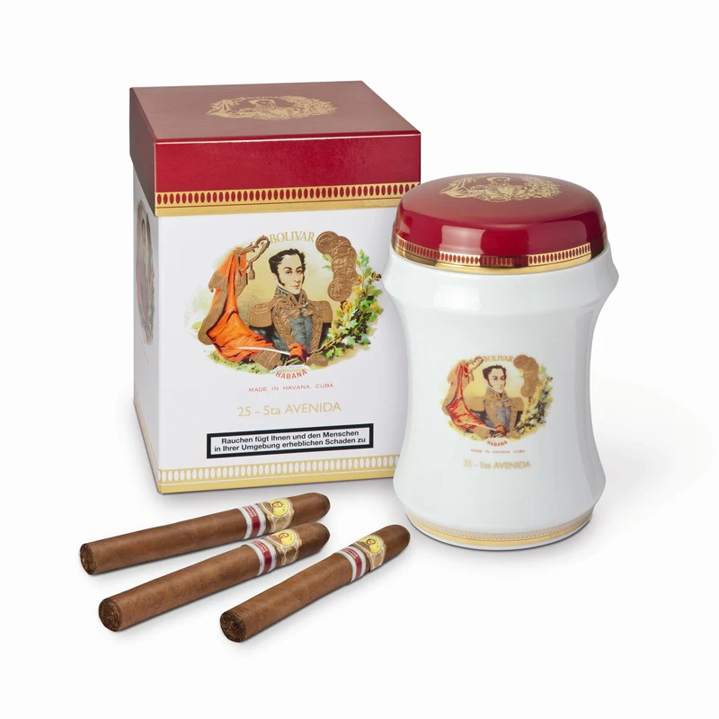 Bolivar Distinguidos Jr.China ER Modern Humidor Airtight Cigar Jar Container