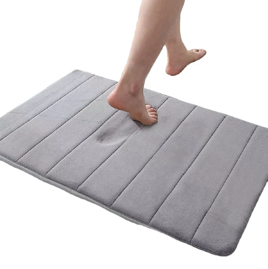 Hot sale bathroom washable non slip foam bath mats