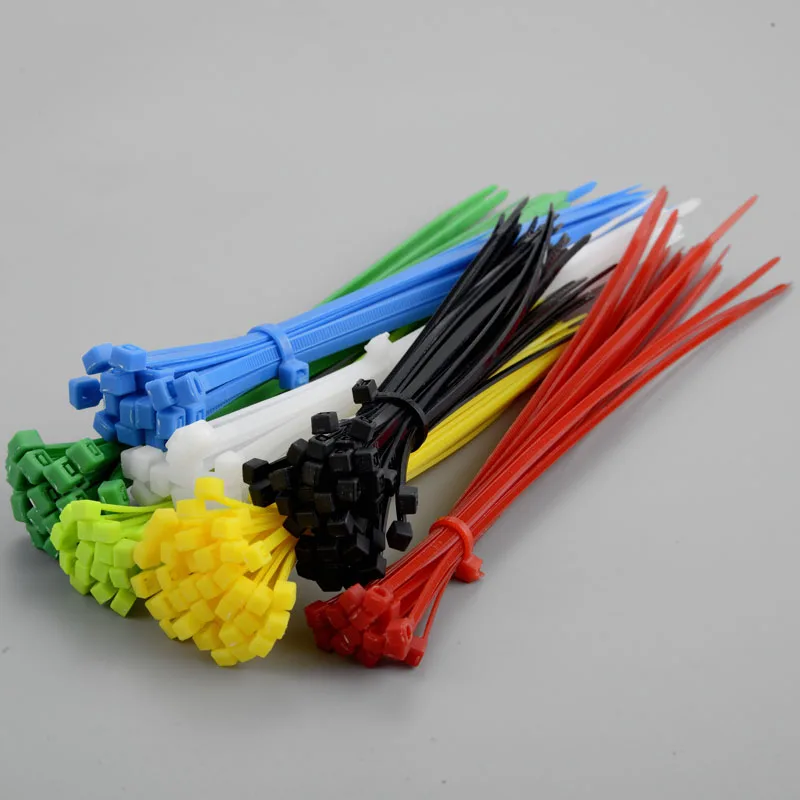 Hot Selling Multi Color Selflocking Nylon Cable Tie 200mm Red Yellow Green Blue White Black