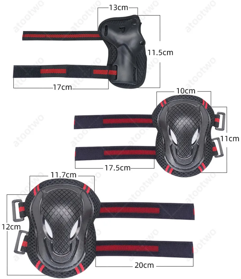 YSMLE Professional Kid and Adult Outdoor Sports Elbow Knee Pads Skateboard Bicycle Scooter Protective Gear