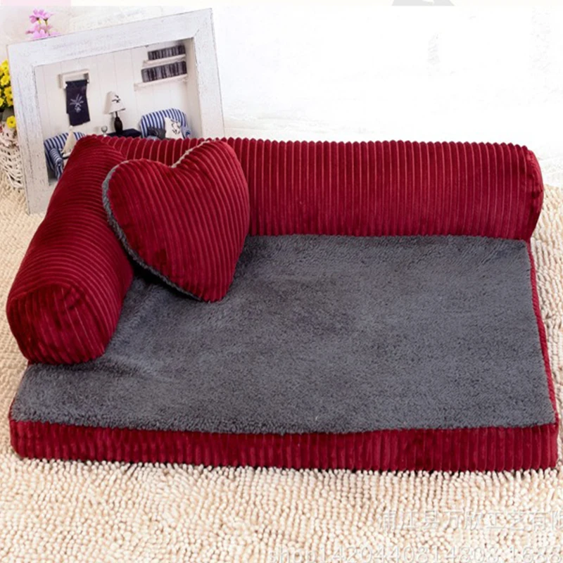 Waterproof Lined Orthopedic Durable Pet Sofa Bed Soft Calming Sleeping Puppy Warming Puppy Bed