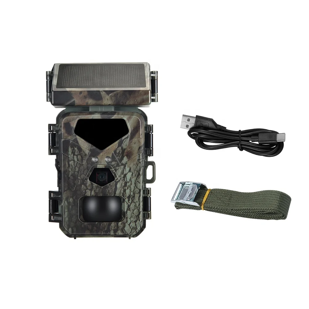 Integrated Solar Power Outdoor Security Hunting Trail Camera MiNi700 1300mAh 18650 Lion High Efficiency Portable wild Game Cam